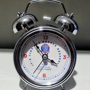 LA Dodgers 60th Anniversary Mini Alarm Clock w/ Light & Box